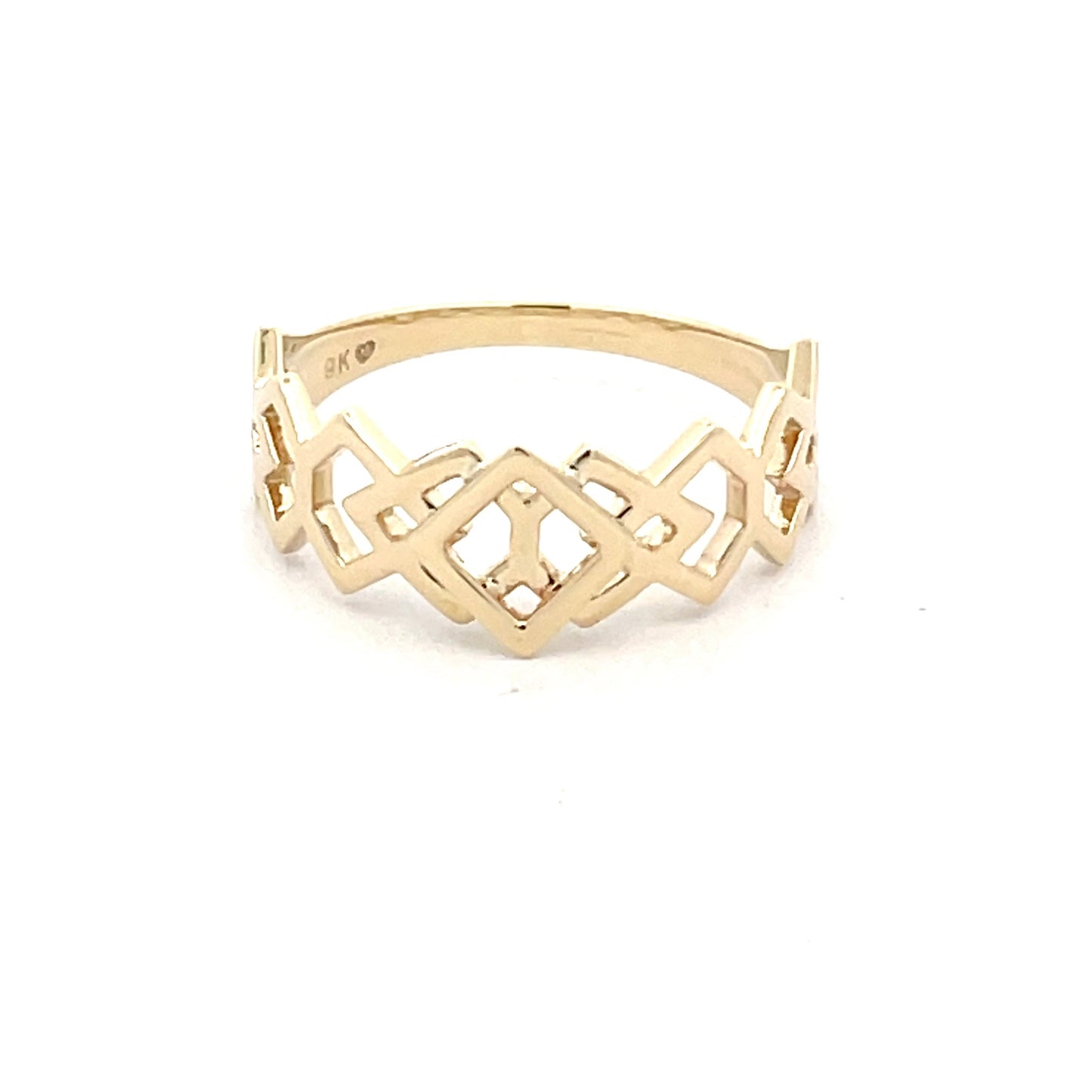 Yellow Gold Squares Dress Ring Gardiner Brothers