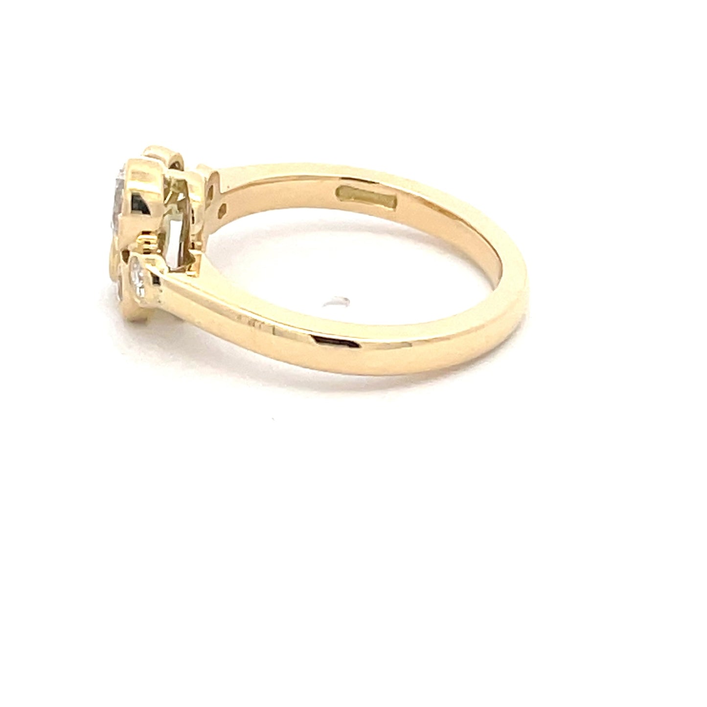 Round Brilliant Cut Diamond Bubble Style Ring - 0.87cts Gardiner Brothers