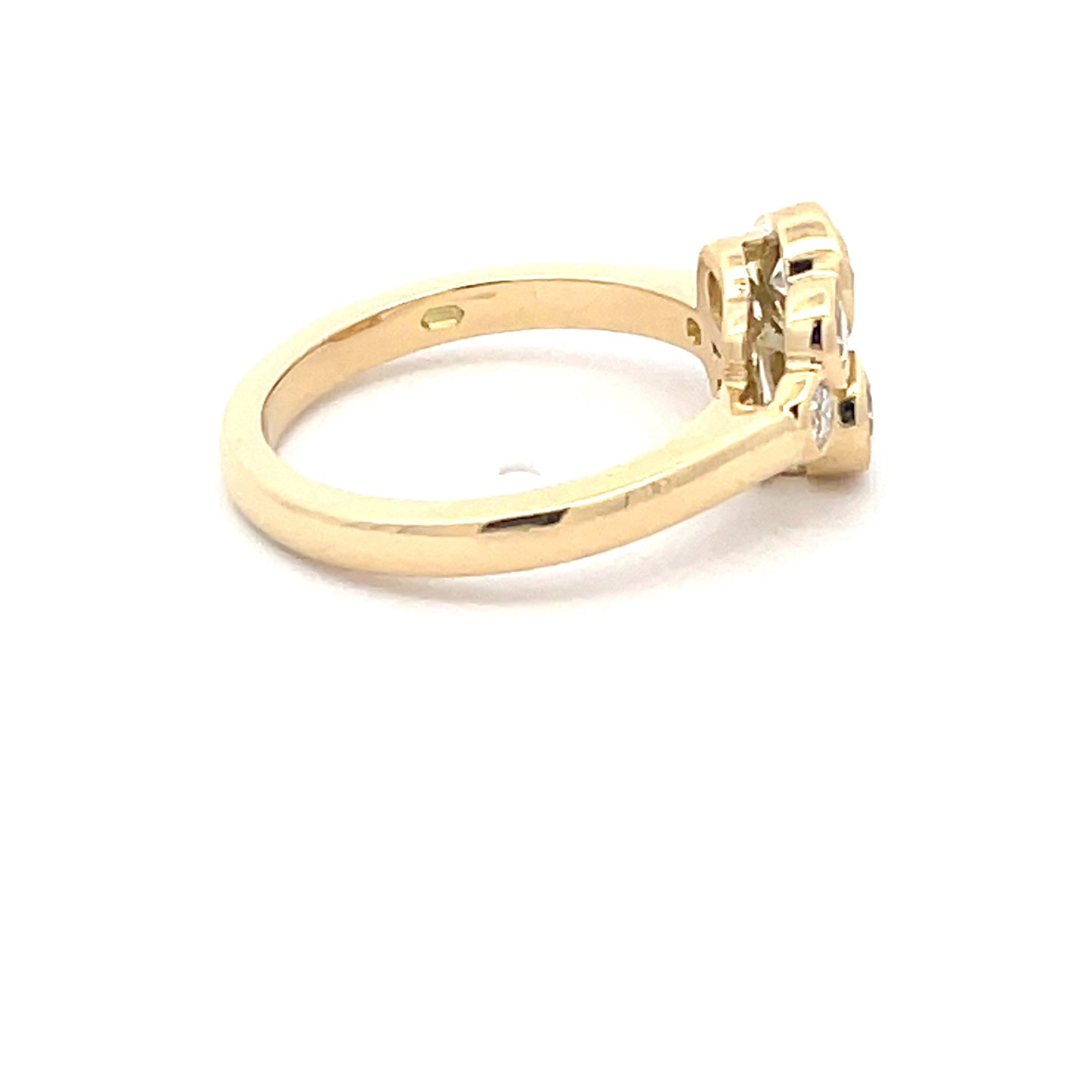 Round Brilliant Cut Diamond Bubble Style Ring - 0.87cts Gardiner Brothers