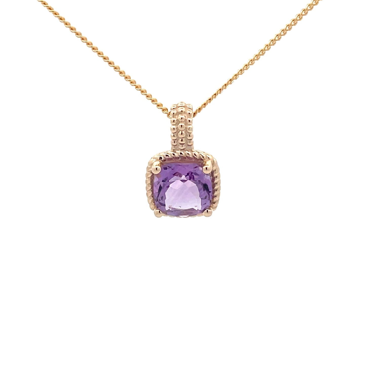 Twist Wire Style Amethyst Pendant Gardiner Brothers