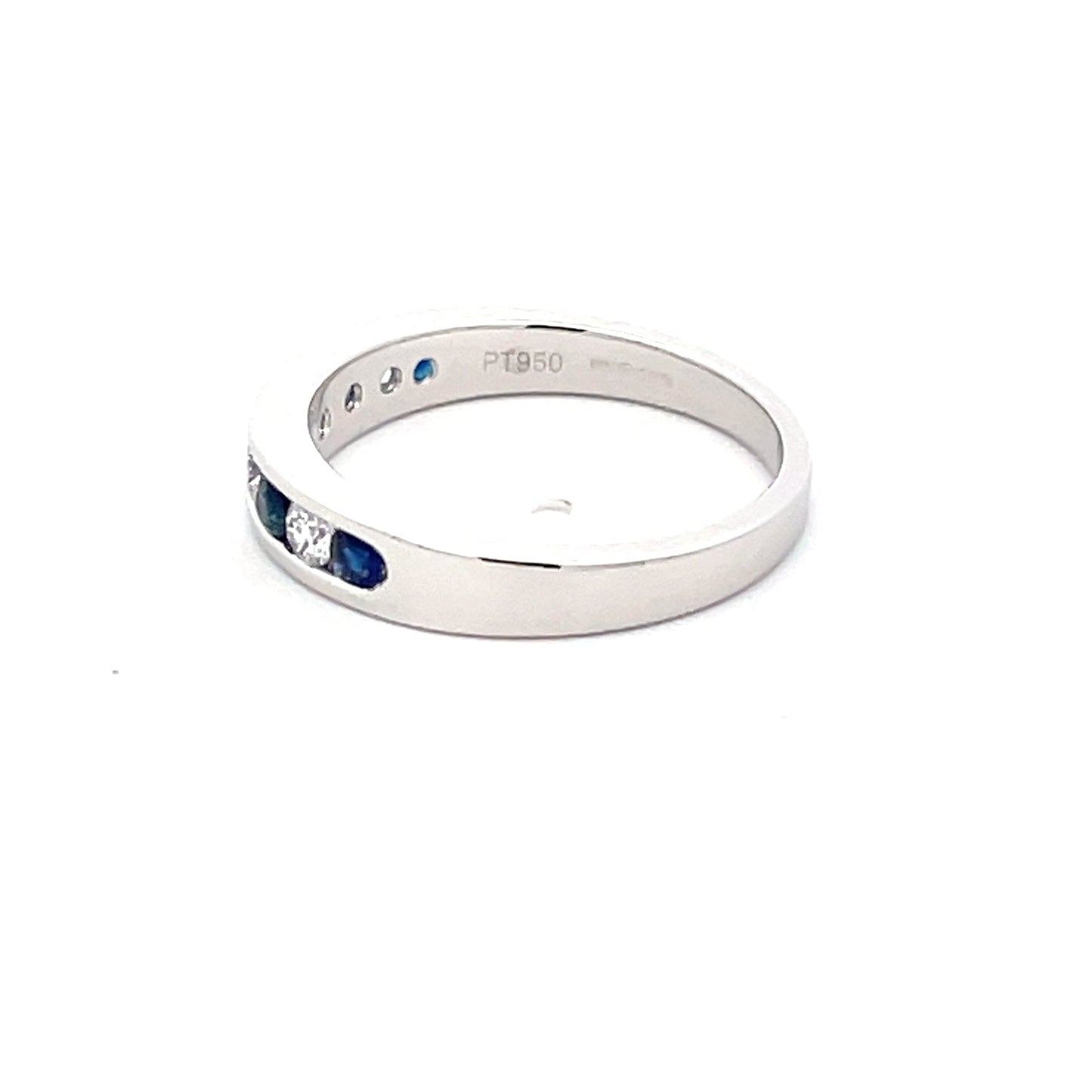 Sapphire and Diamond 9 Stone eternity ring Gardiner Brothers