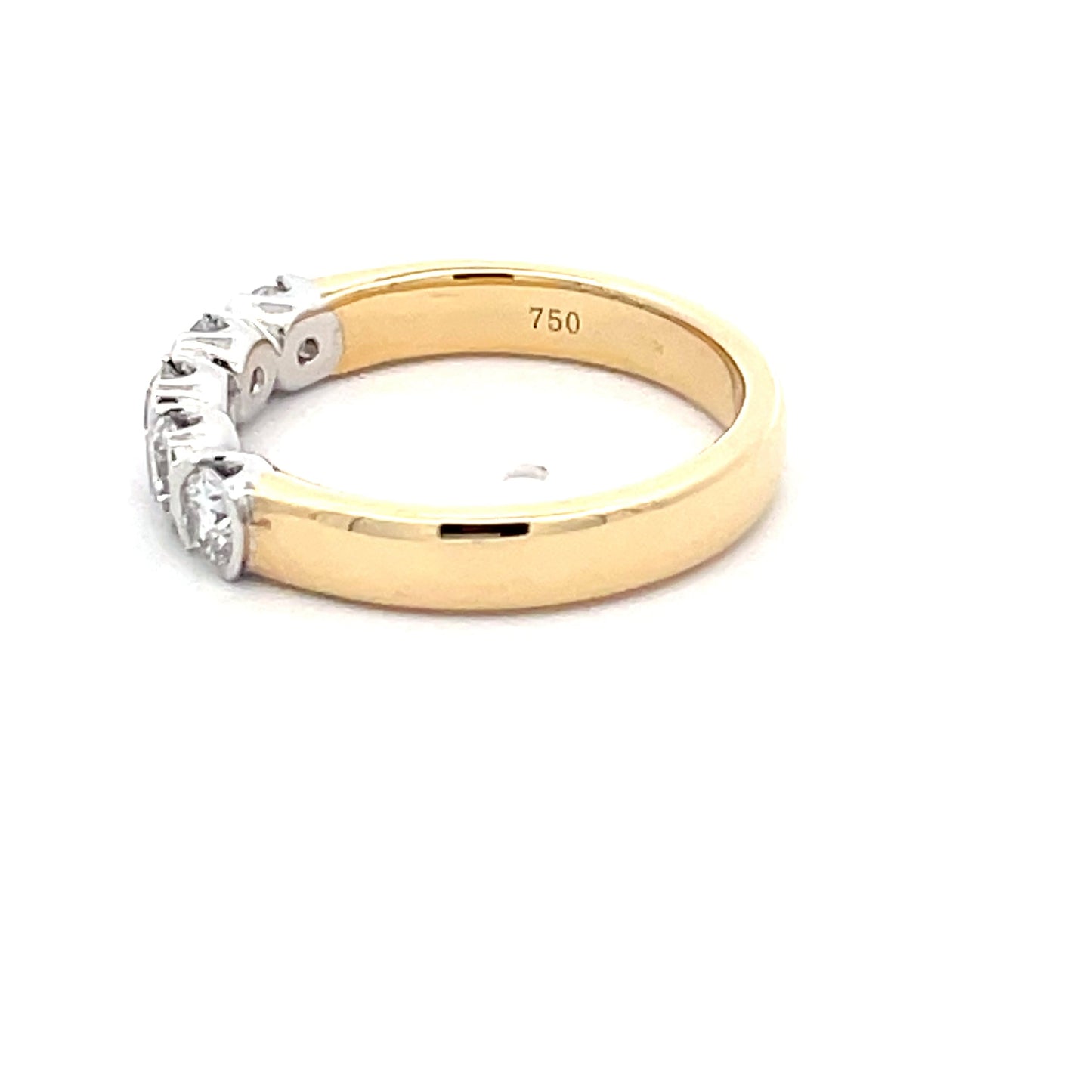 Round brilliant cut diamond 5 stone ring - 0.75cts Gardiner Brothers