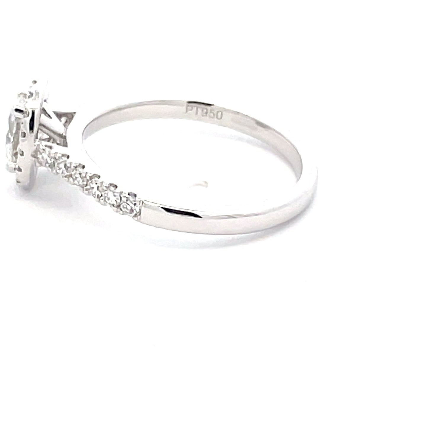 Oval Shaped Diamond Halo Style Ring - 0.78cts Gardiner Brothers