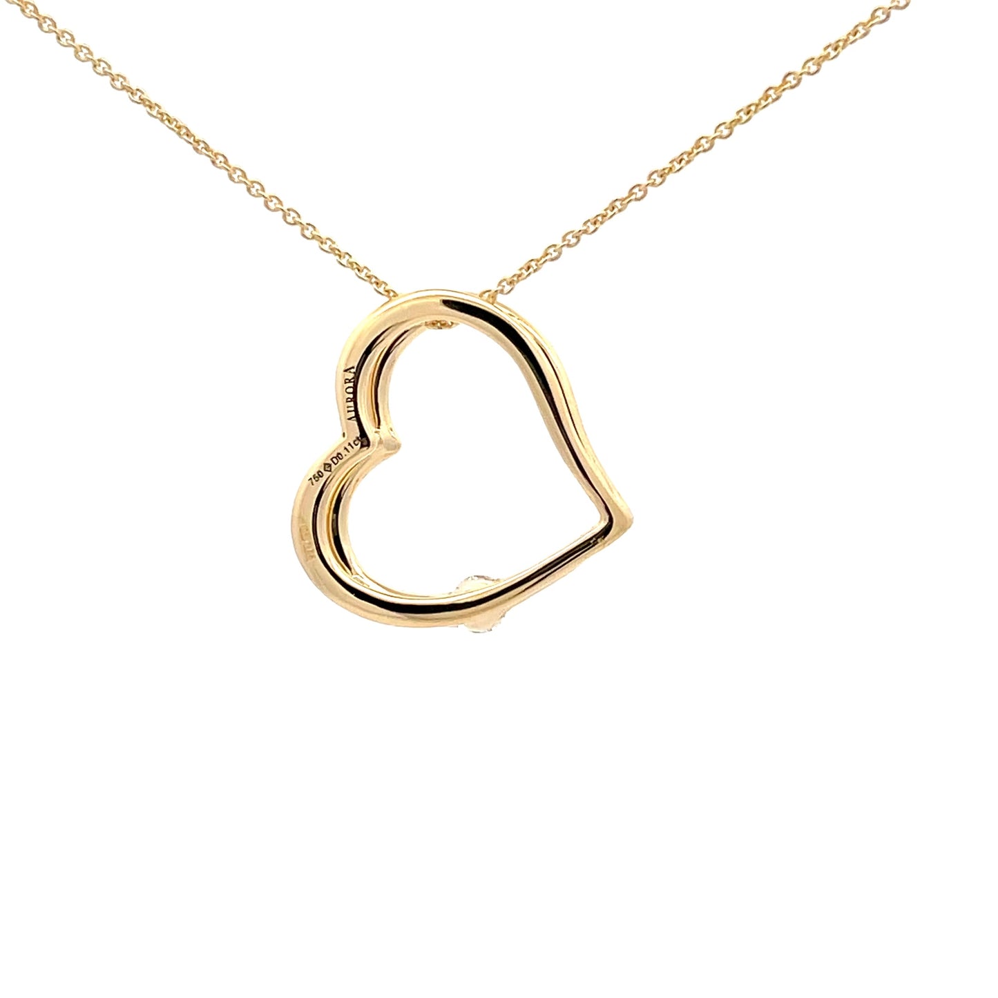 AURORA HEART SHAPE DIAMOND PENDANT Gardiner Brothers