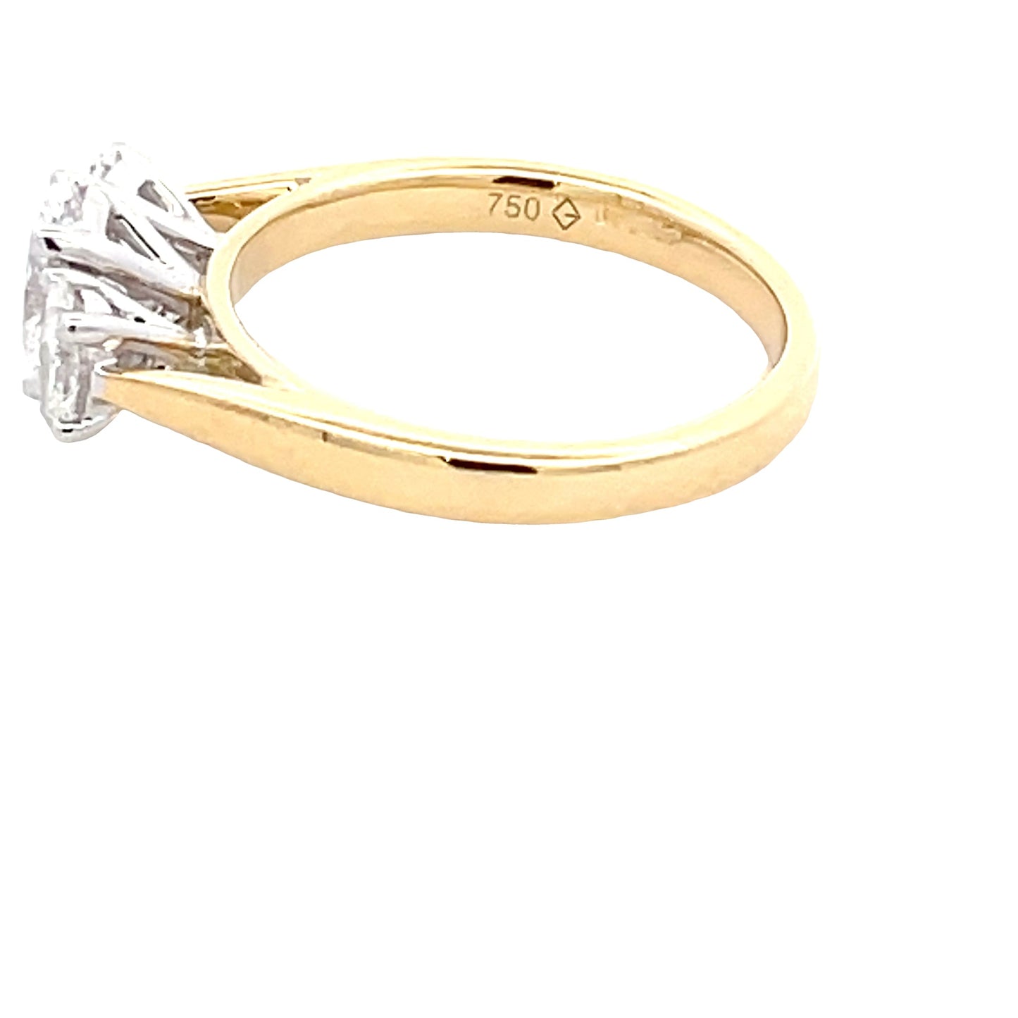 Lab Grown Oval Diamond 3 Stone Ring - 1.05cts Gardiner Brothers