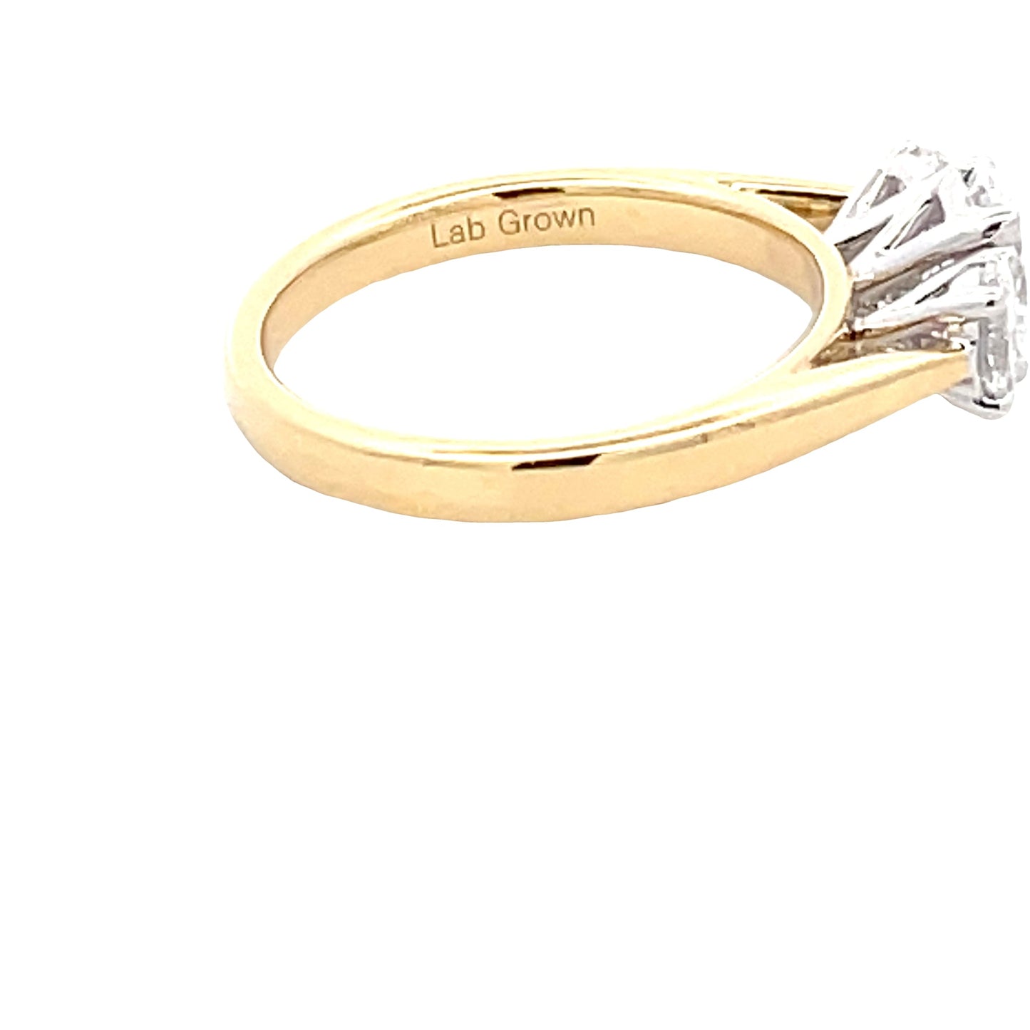 Lab Grown Oval Diamond 3 Stone Ring - 1.05cts Gardiner Brothers