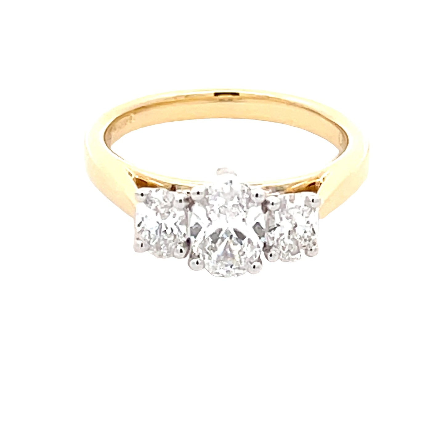 Lab Grown Oval Diamond 3 Stone Ring - 1.05cts Gardiner Brothers