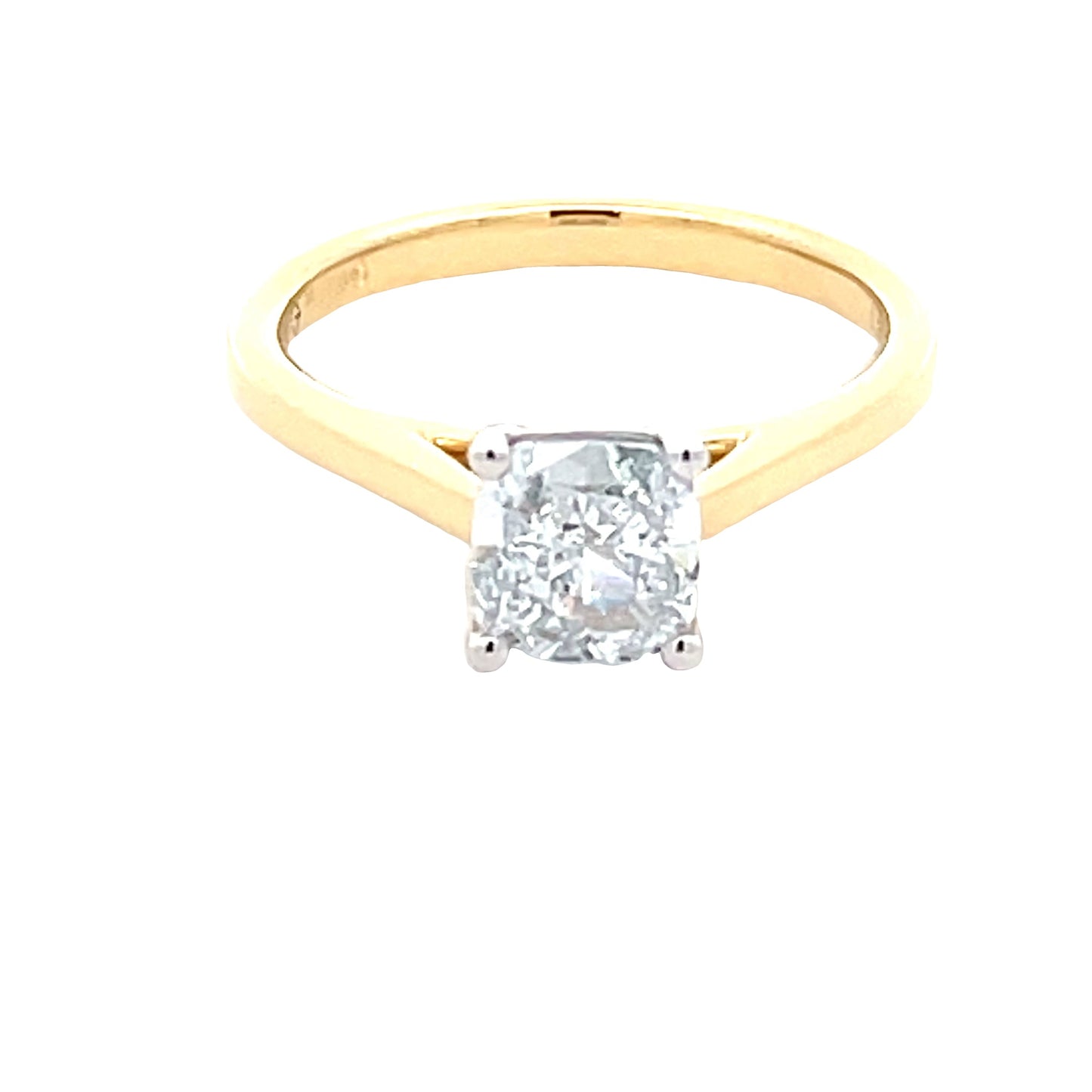Lab Grown Cushion Shaped Diamond Solitaire Ring - 1.20cts Gardiner Brothers