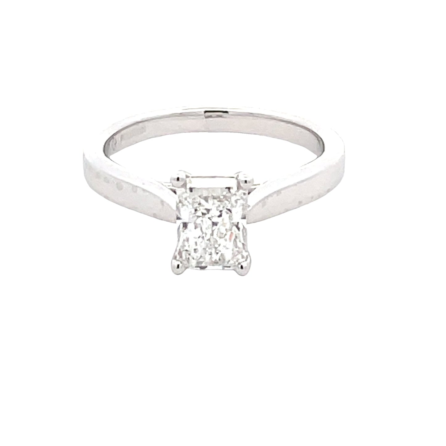 Lab Grown Radiant Cut Diamond Solitaire Ring - 1.01cts Gardiner Brothers