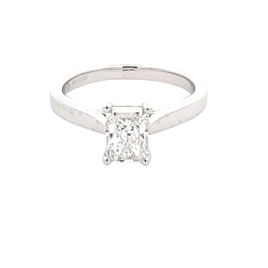 Lab Grown Radiant Cut Diamond Solitaire Ring - 1.01cts  Gardiner Brothers