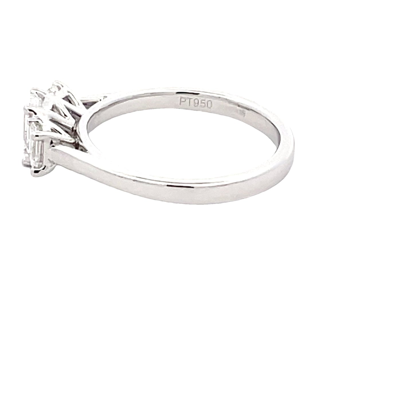 Emerald Cut Diamond 3 Stone Ring - 0.81cts Gardiner Brothers