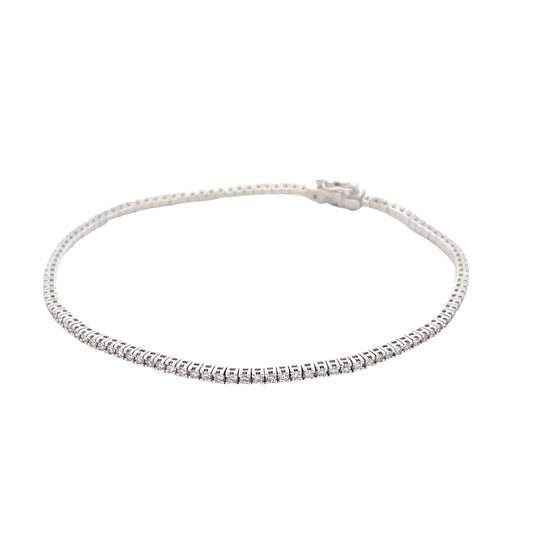 Round brilliant Cut Diamond Tennis Bracelet - 1.00cts  Gardiner Brothers