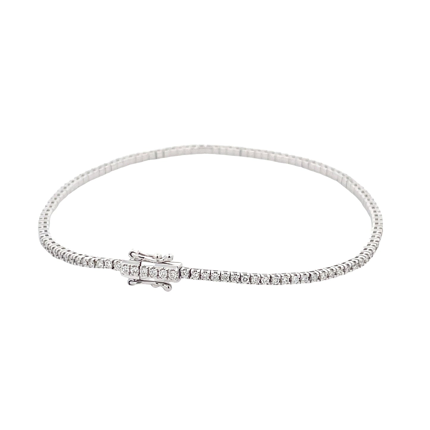 Round brilliant Cut Diamond Tennis Bracelet - 1.00cts Gardiner Brothers