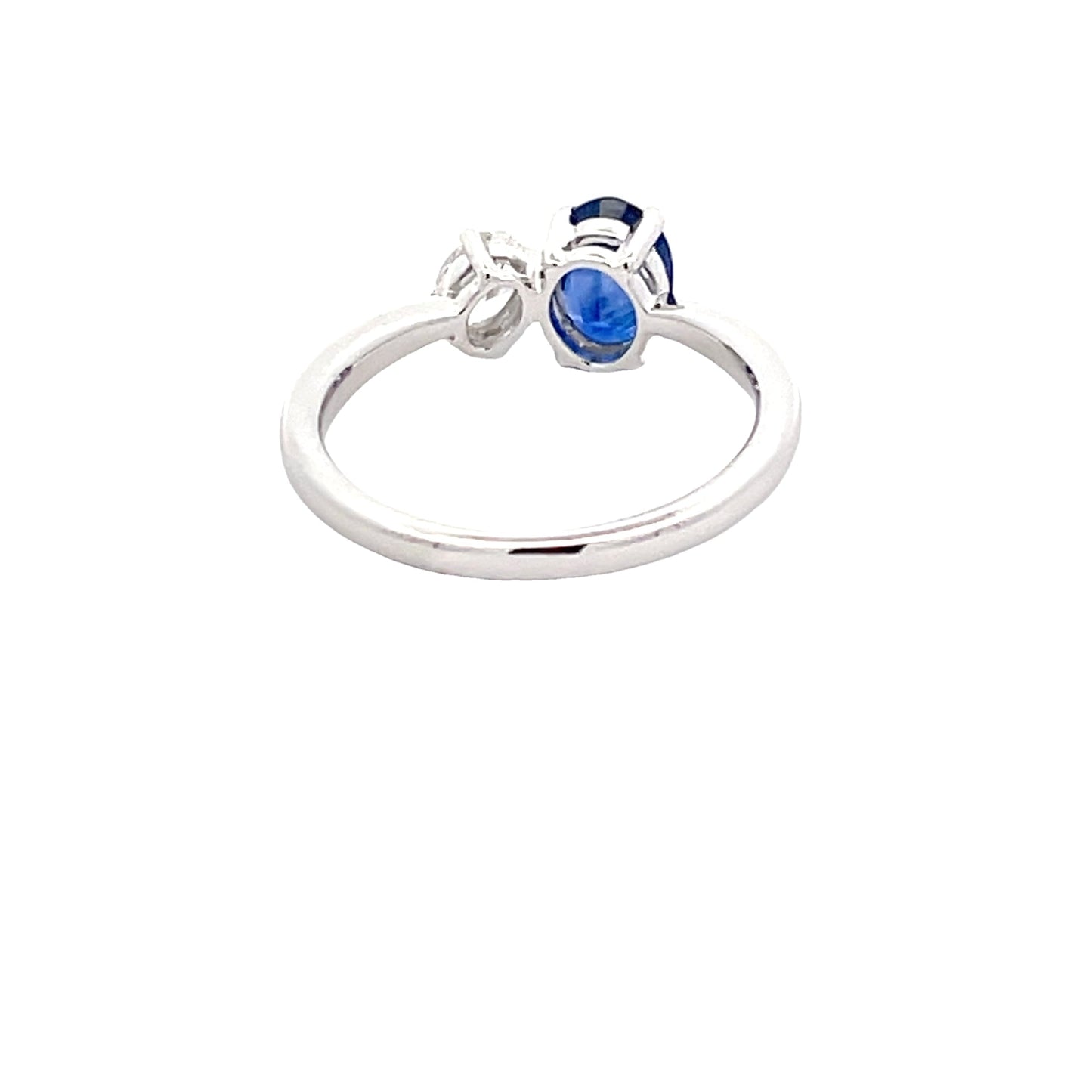 Oval Sapphire and Diamond 2 Stone Ring Gardiner Brothers