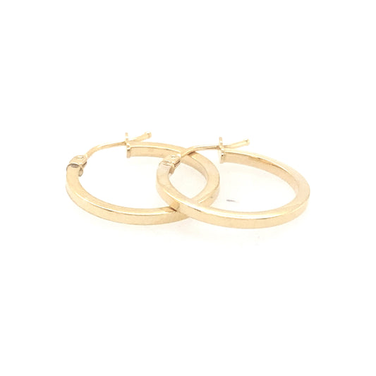Yellow Gold Hoop Earrings  Gardiner Brothers