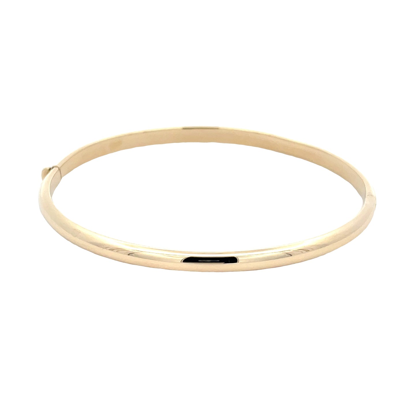 Yellow Gold 4mm Court Bangle Gardiner Brothers