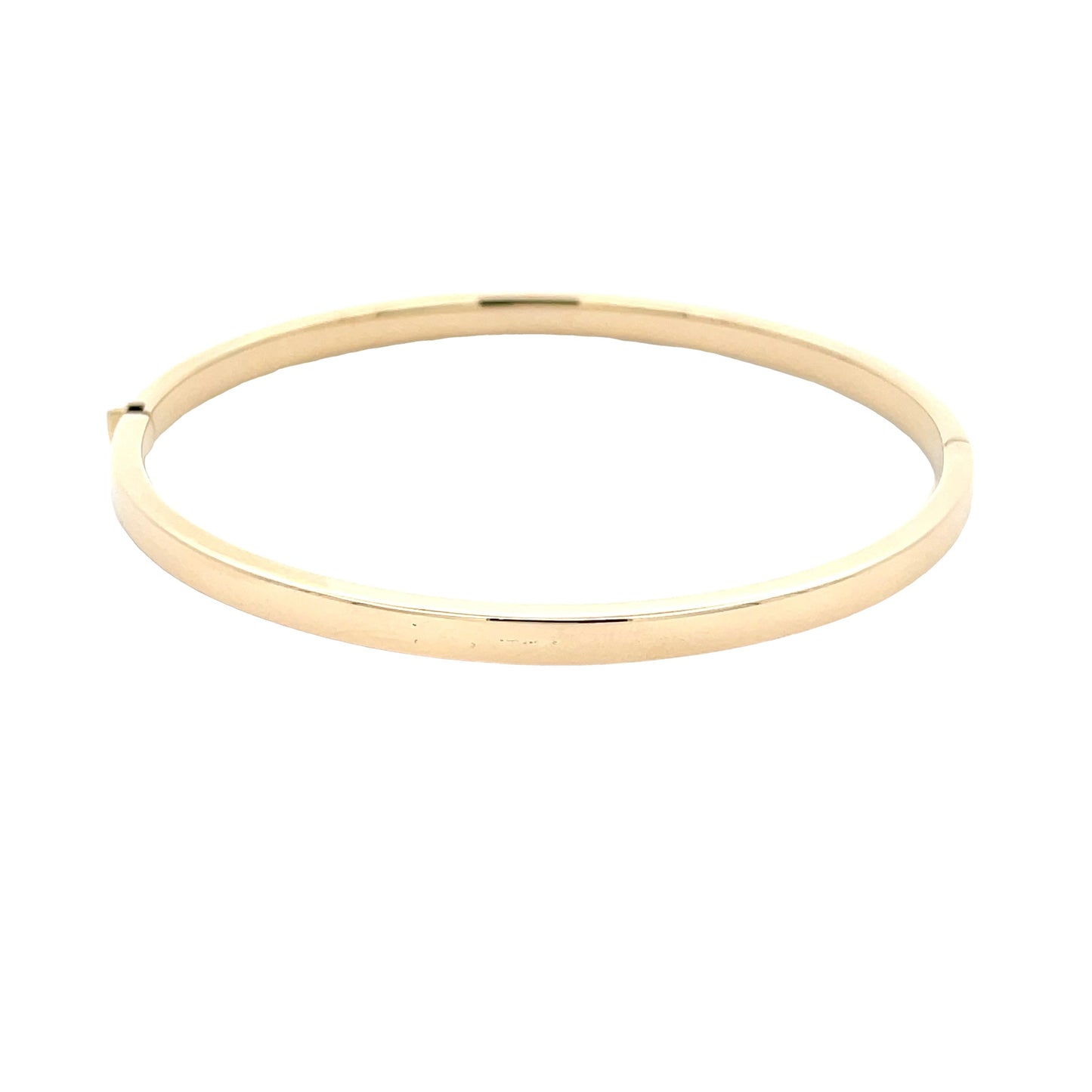 Yellow Gold 4mm Flat Profile Bangle Gardiner Brothers