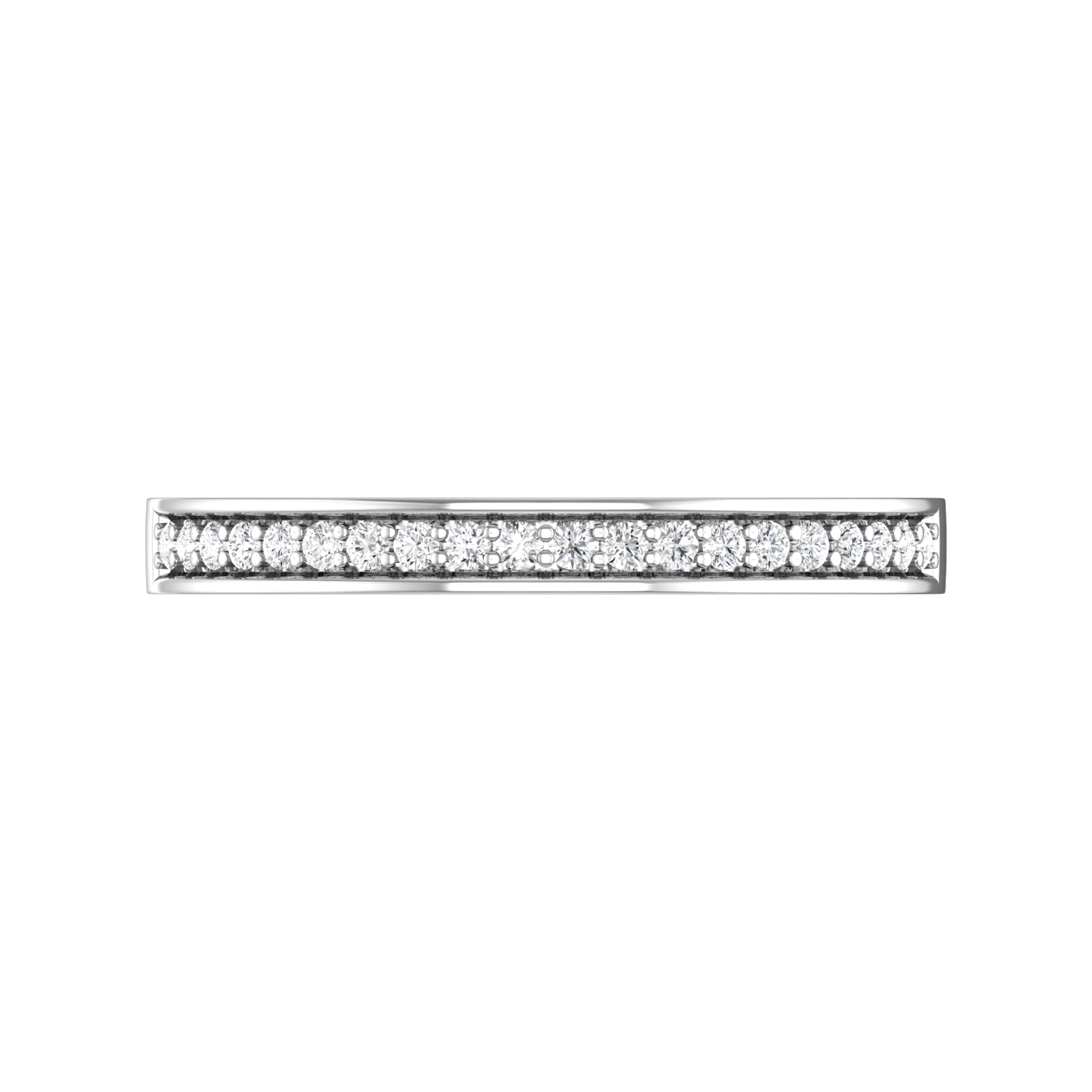 Diamond Set Pavé Style Wedding Band  Gardiner Brothers
