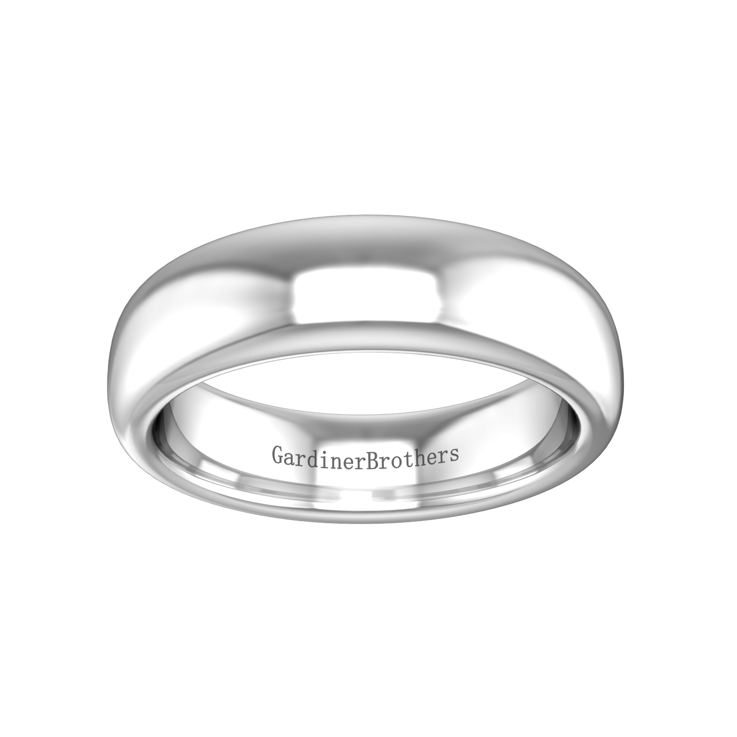 Plain Wedding Band in a Light Court Profile Gardiner Brothers