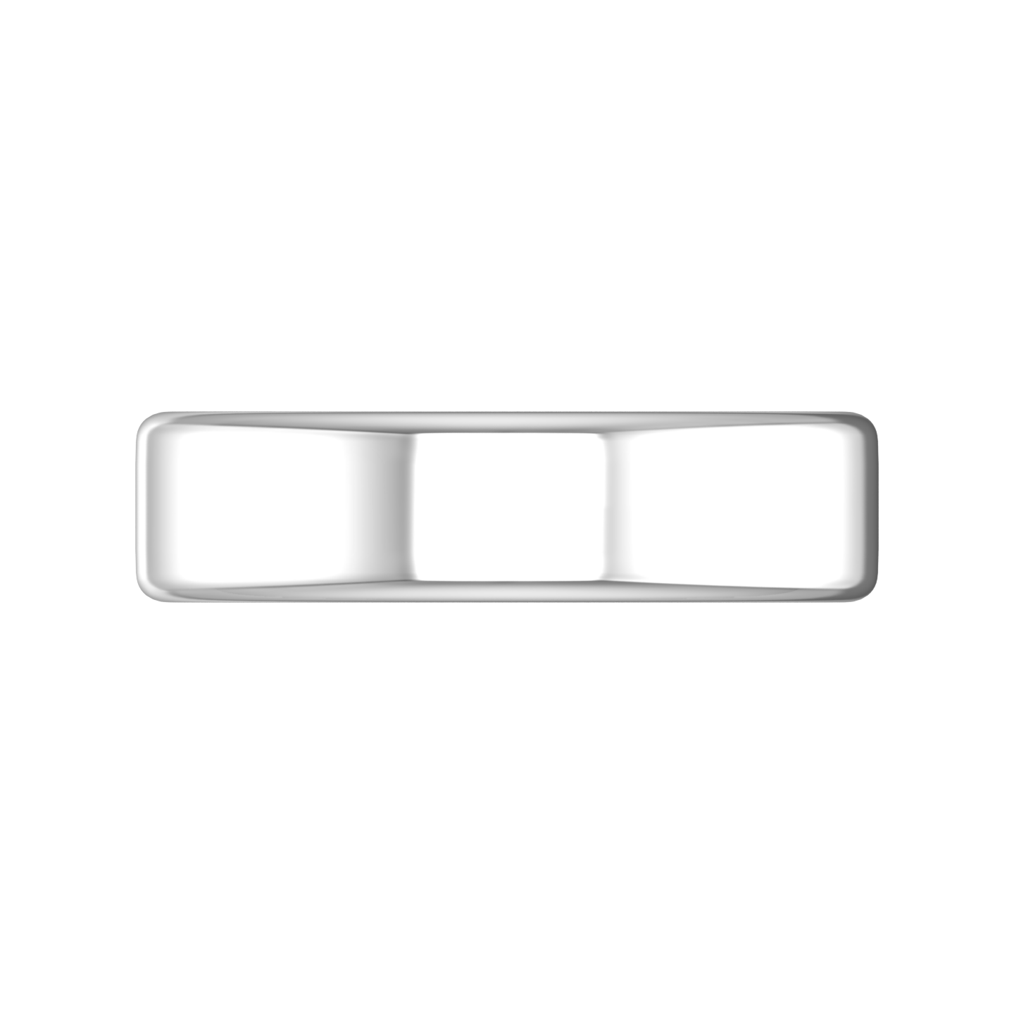 Plain Wedding Band With A Flat Outside and Rounded Edges Gardiner Brothers