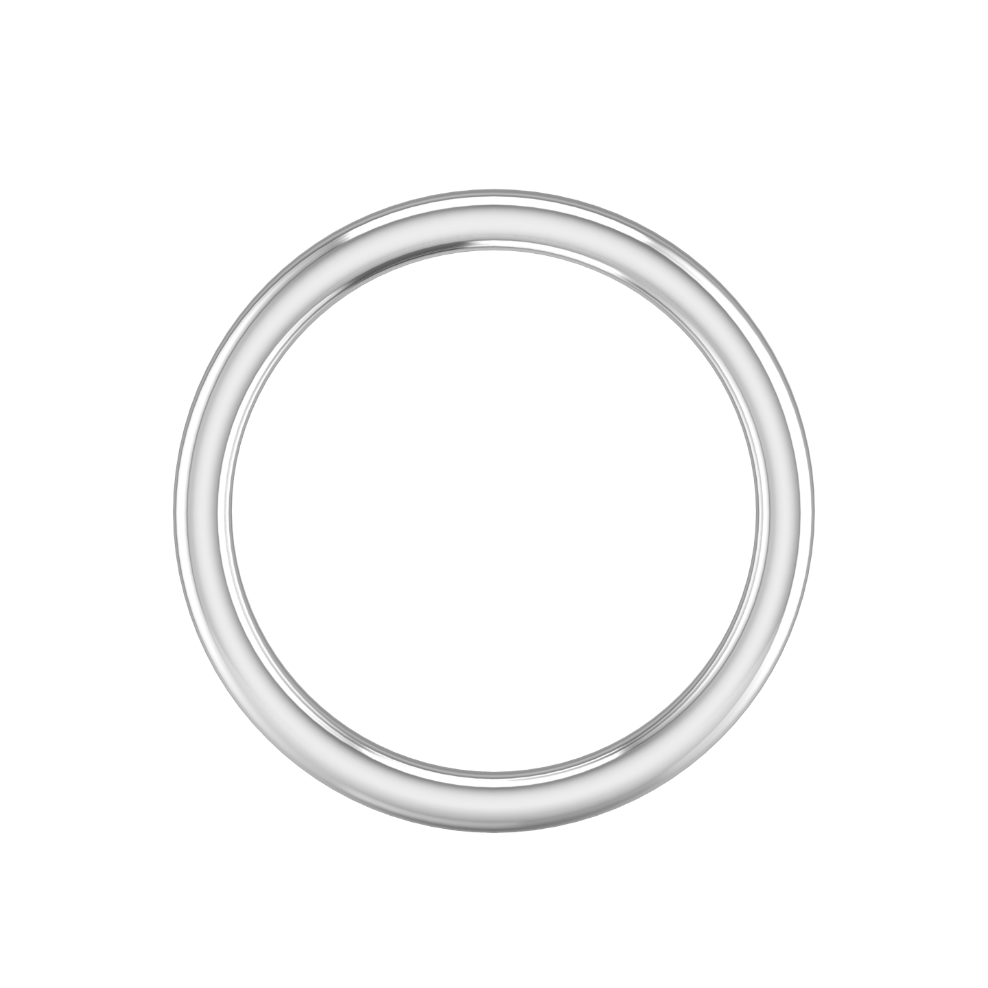 Plain Wedding Band With A Flat Outside and Rounded Edges  Gardiner Brothers