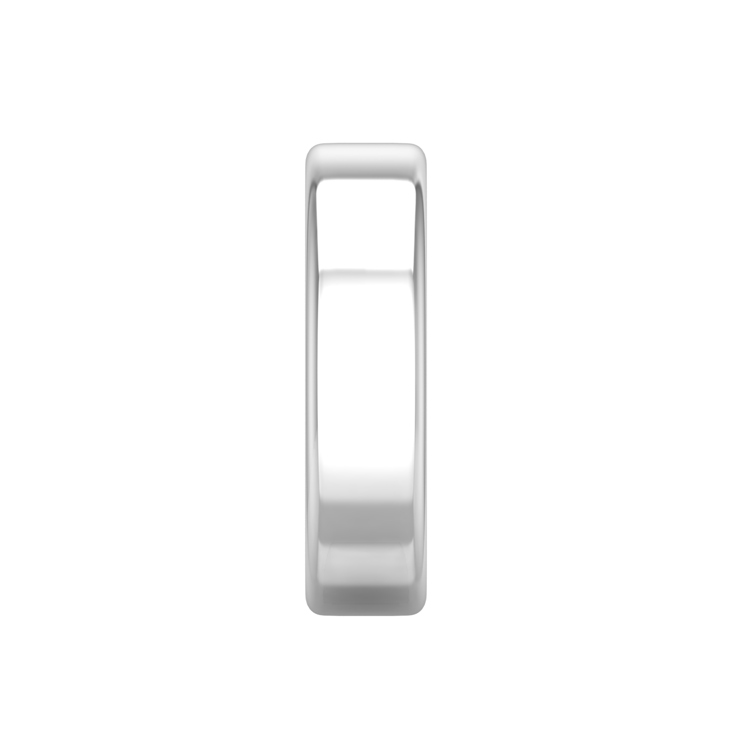 Plain Wedding Band With A Flat Outside and Rounded Edges Gardiner Brothers