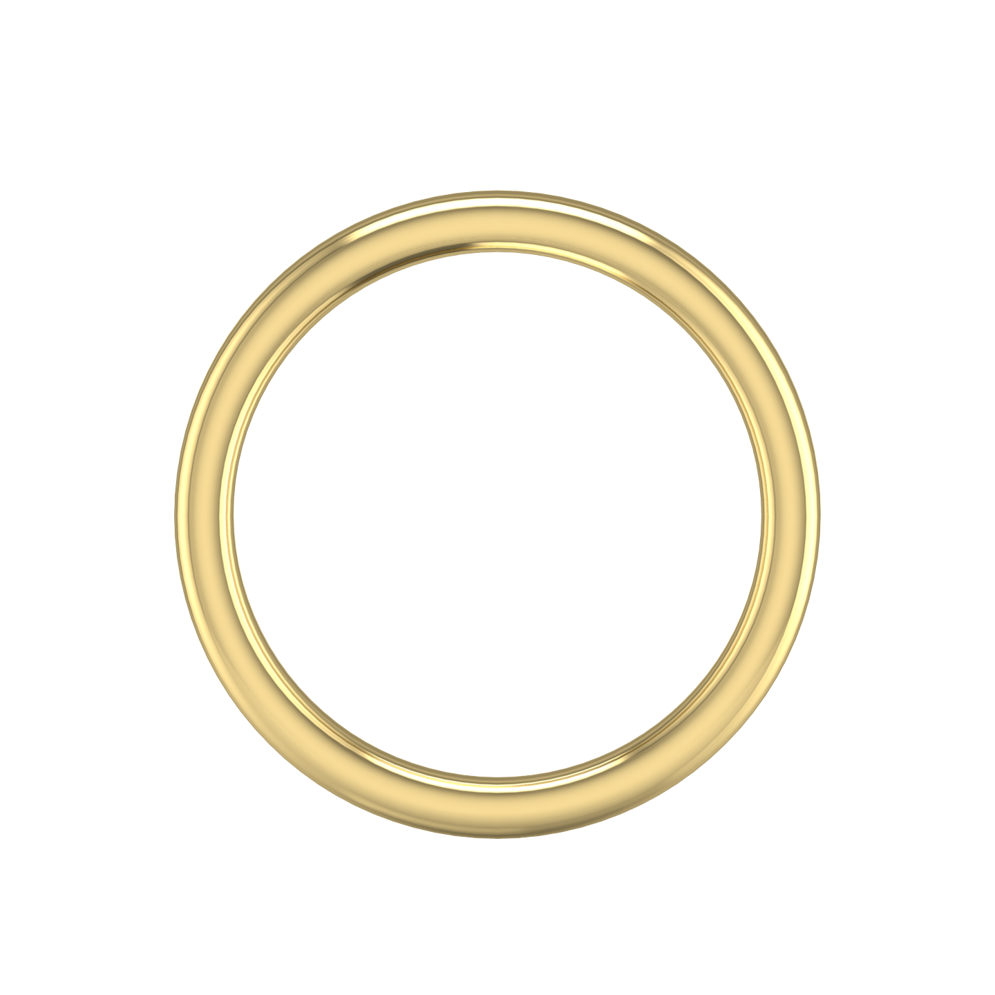 Plain Wedding Band With A Flat Outside and Rounded Edges Gardiner Brothers