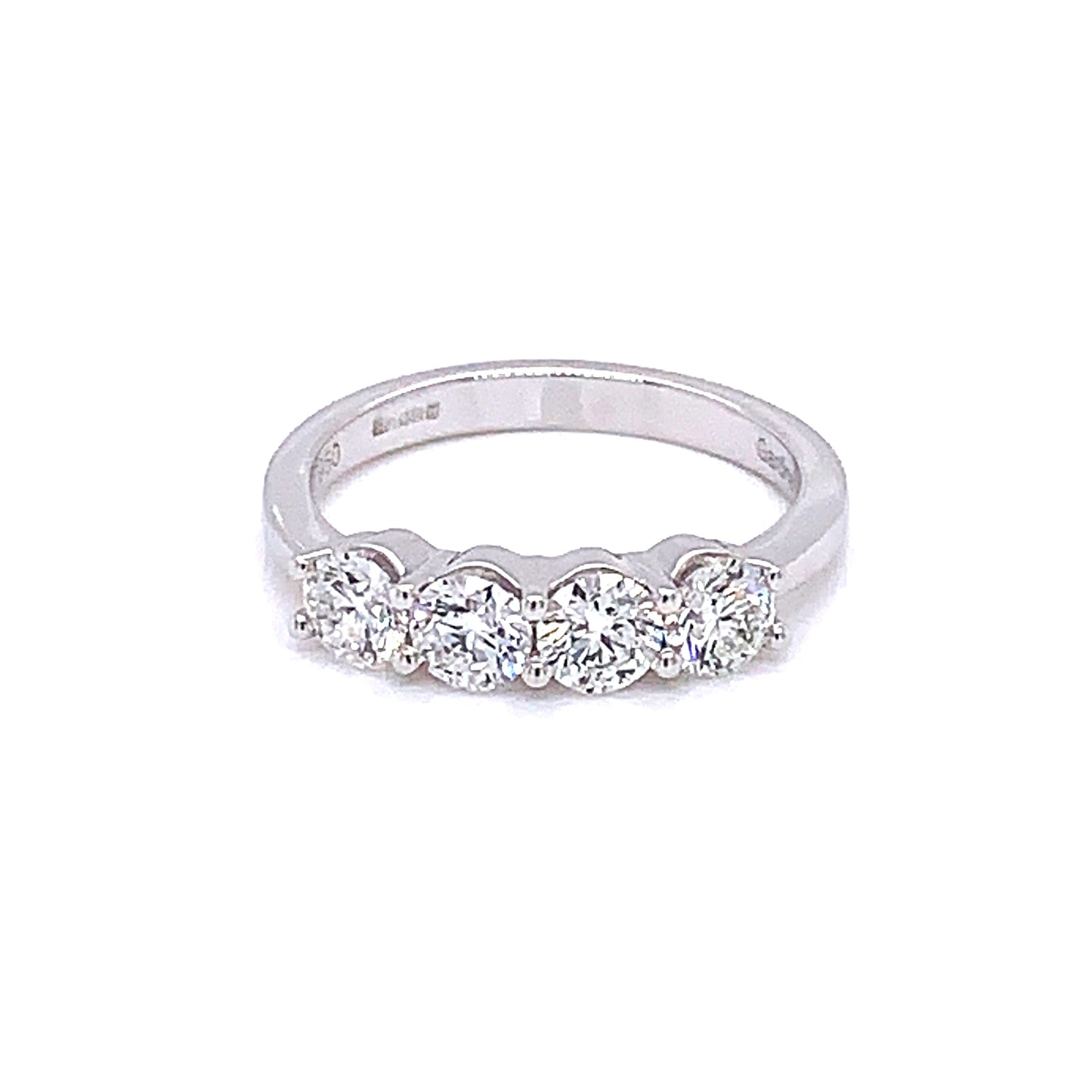 Round Brilliant Cut 4 Stone Diamond Eternity Ring - 1.00cts gardiner-brothers