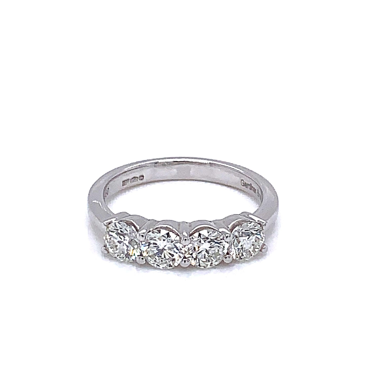 4 Stone Round Brilliant Cut Diamond Eternity Ring - 1.20cts gardiner-brothers