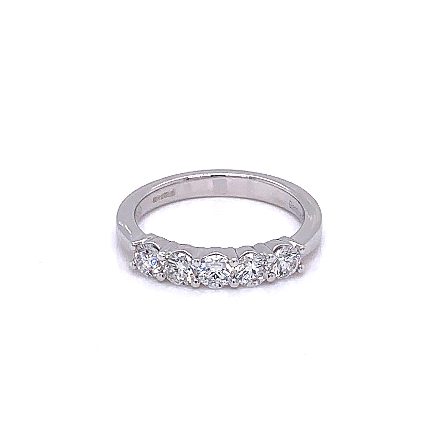 Round Brilliant Cut Diamond 5 Stone Ring - 0.75cts gardiner-brothers