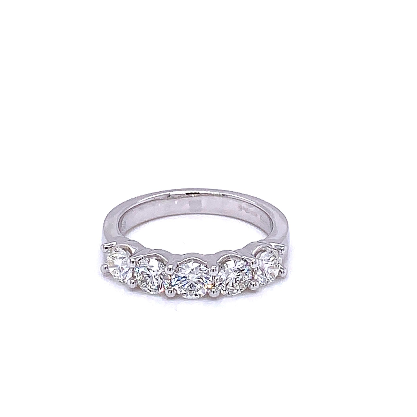 Round Brilliant Cut 5 Stone Diamond Eternity Ring - 1.60cts Gardiner Brothers