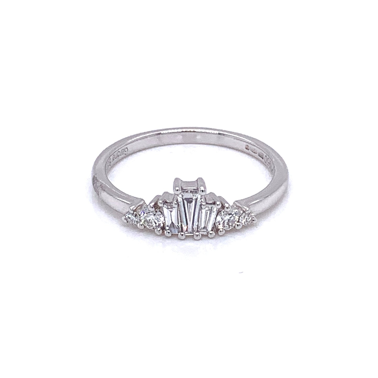 Platinum, Diamond Set Tiara Style Ring Gardiner Brothers