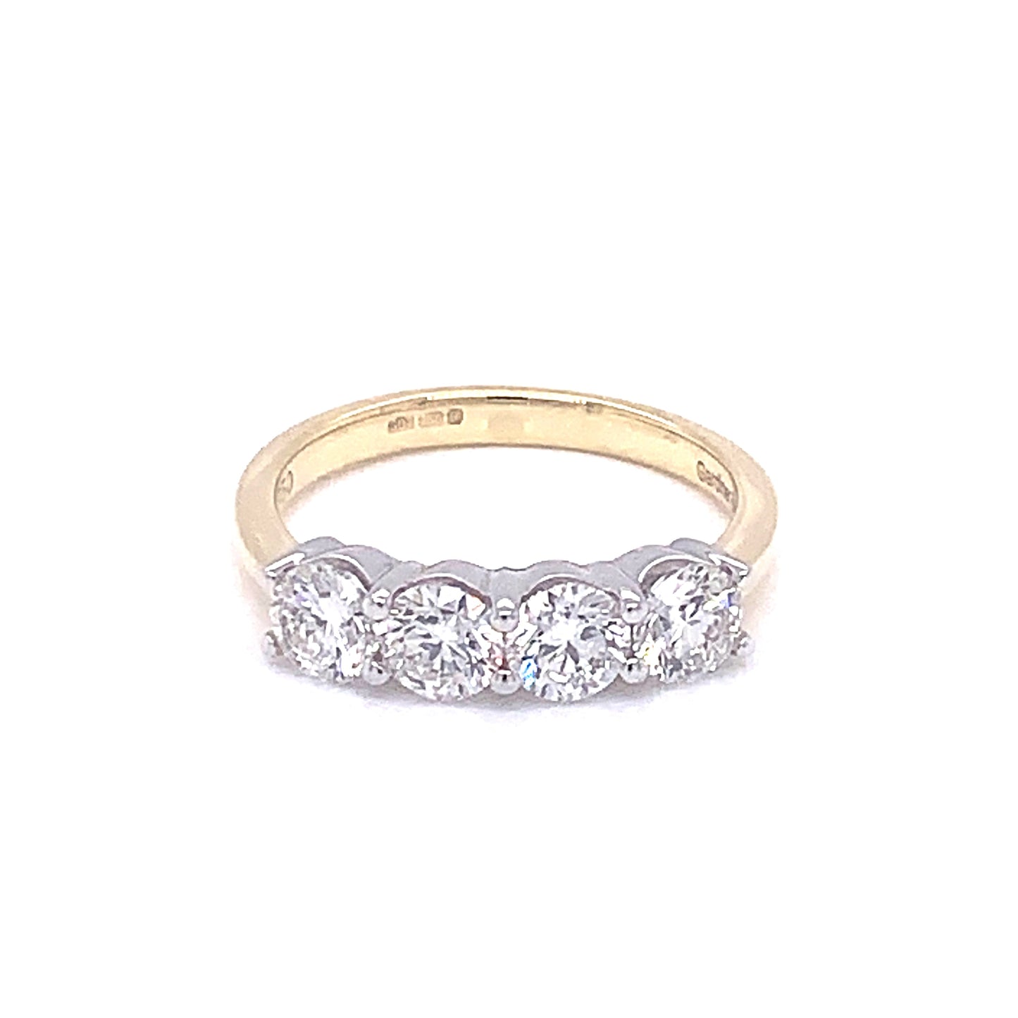 Round Brilliant Cut 4 Stone Eternity Ring - 1.20cts gardiner-brothers