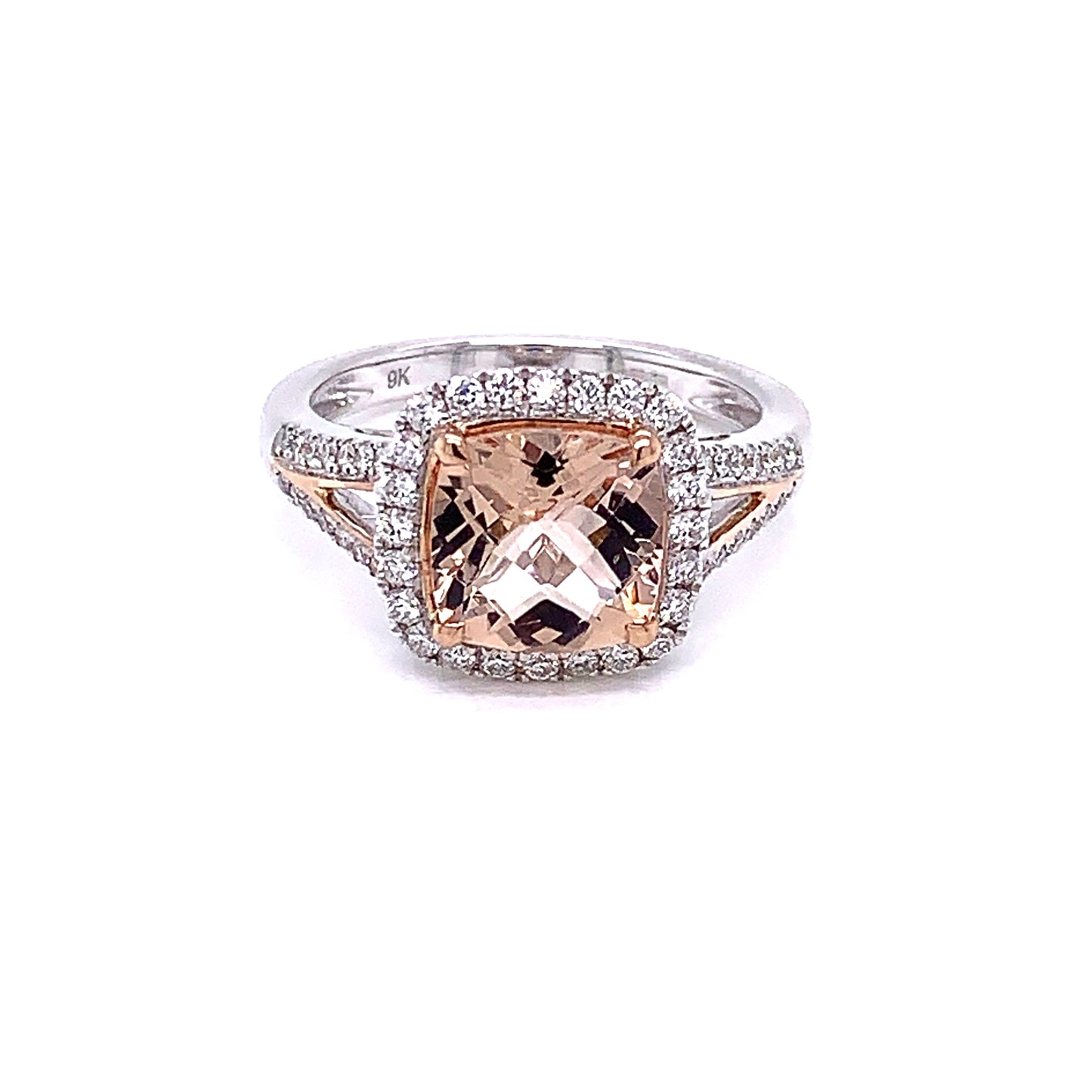 Morganite and Diamond Ring gardiner-brothers