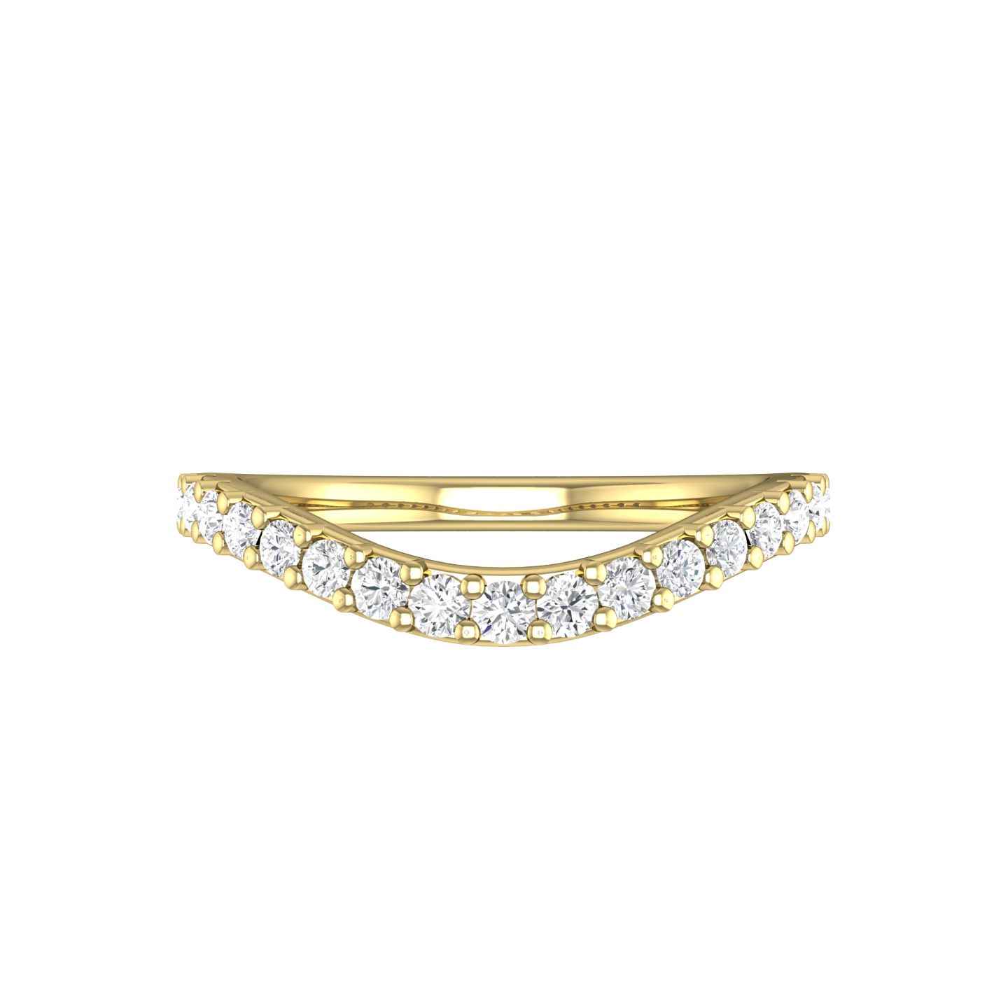 Curved Diamond Set Wedding Band Gardiner Brothers