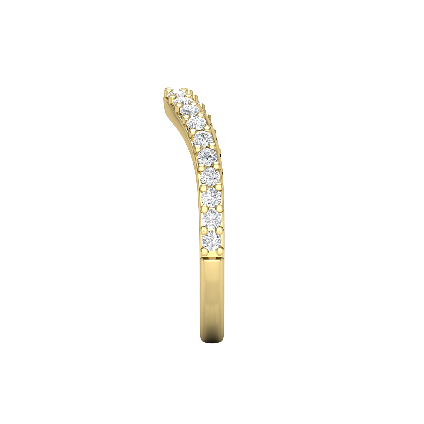Curved Diamond Set Wedding Band Gardiner Brothers
