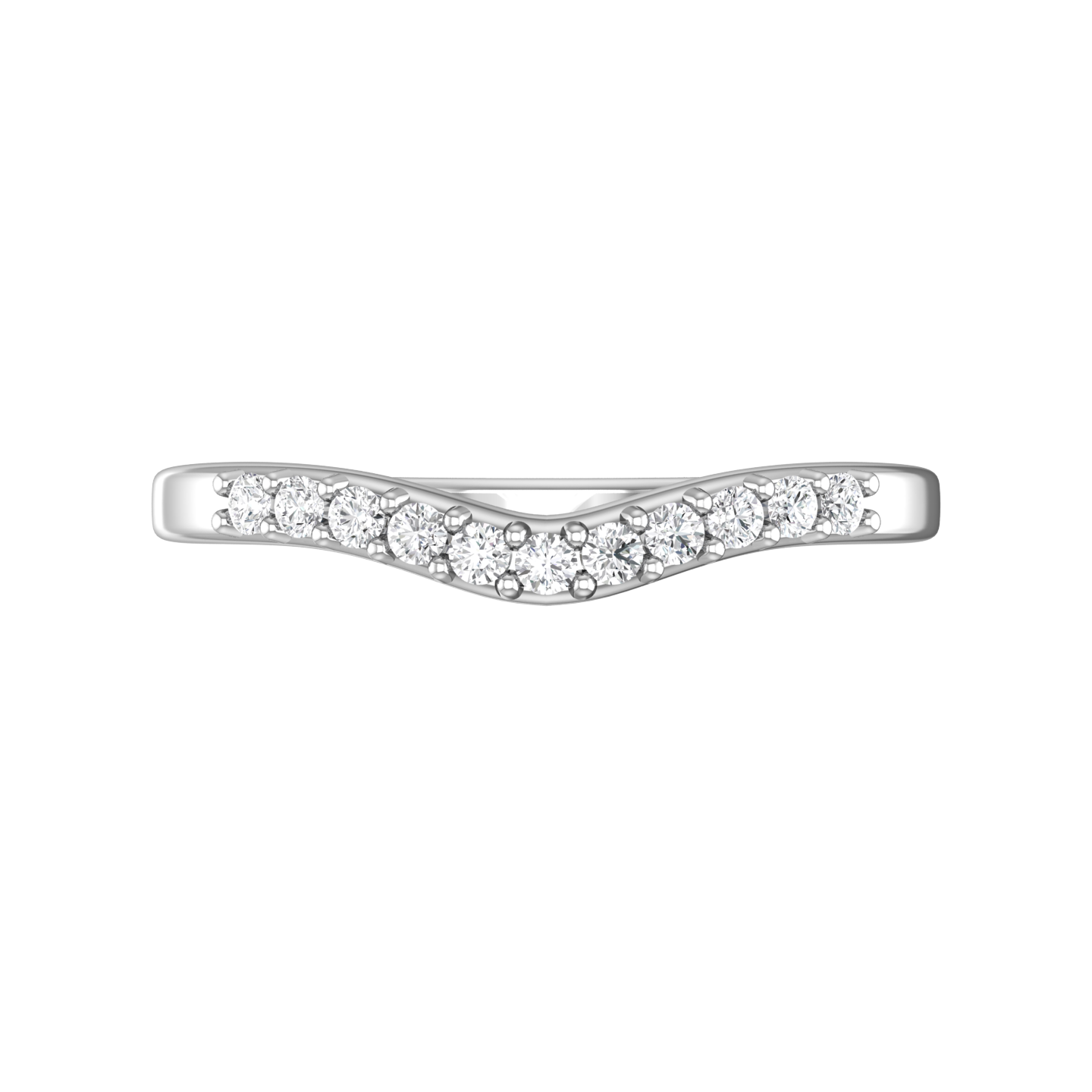 Bow Shaped Diamond Set Wedding Band Gardiner Brothers