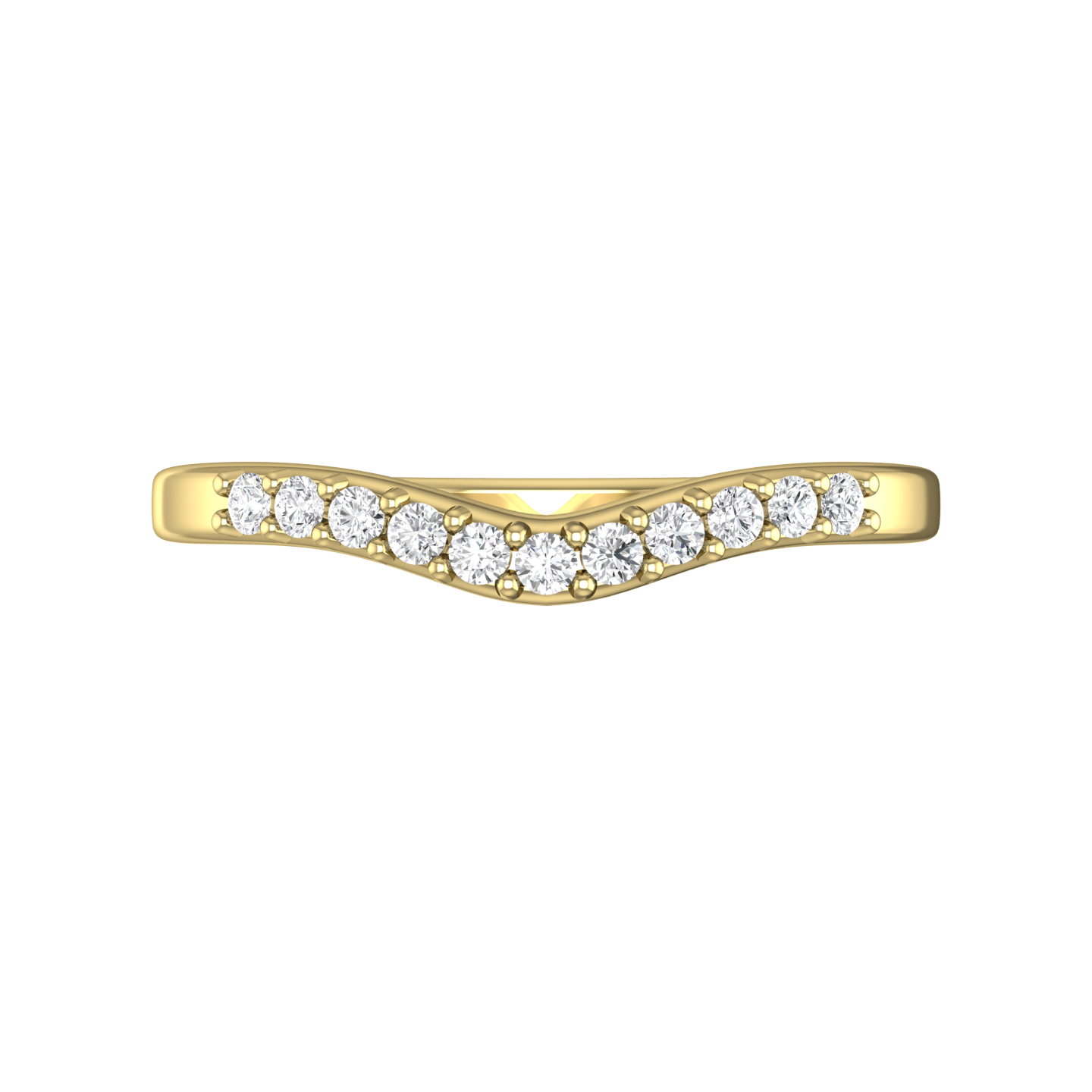 Bow Shaped Diamond Set Wedding Band Gardiner Brothers