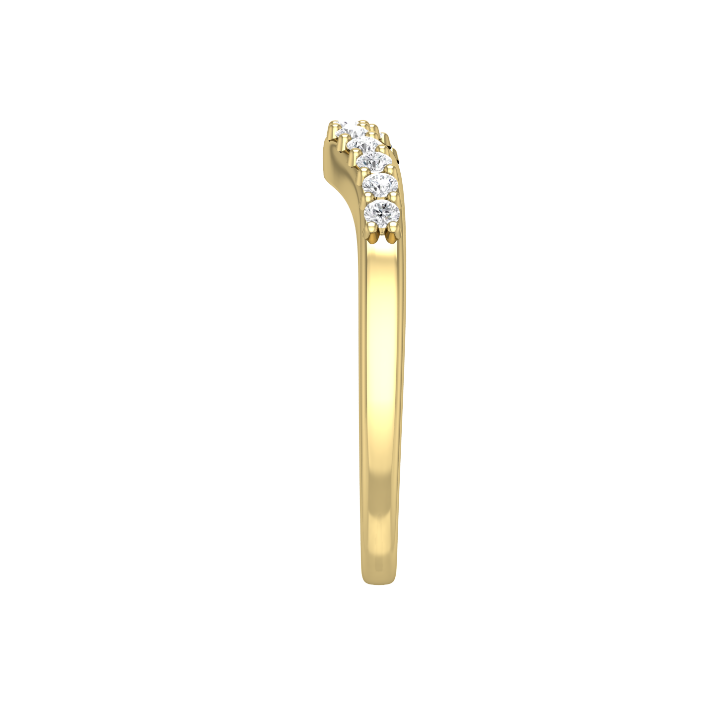 Bow Shaped Diamond Set Wedding Band Gardiner Brothers
