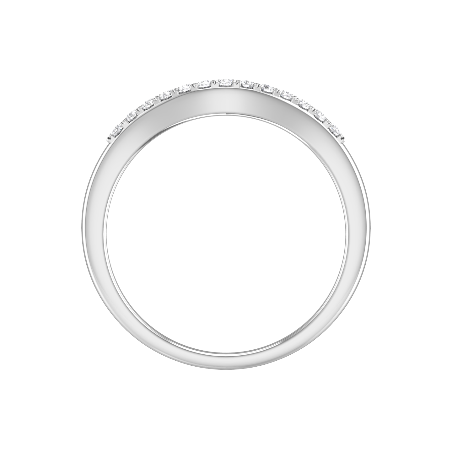 Double Row Bow Shaped Wedding Band  Gardiner Brothers