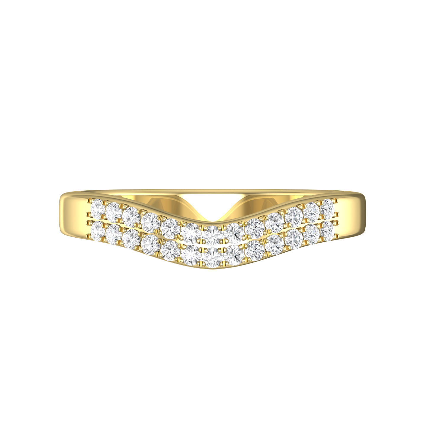 Double Row Bow Shaped Wedding Band Gardiner Brothers
