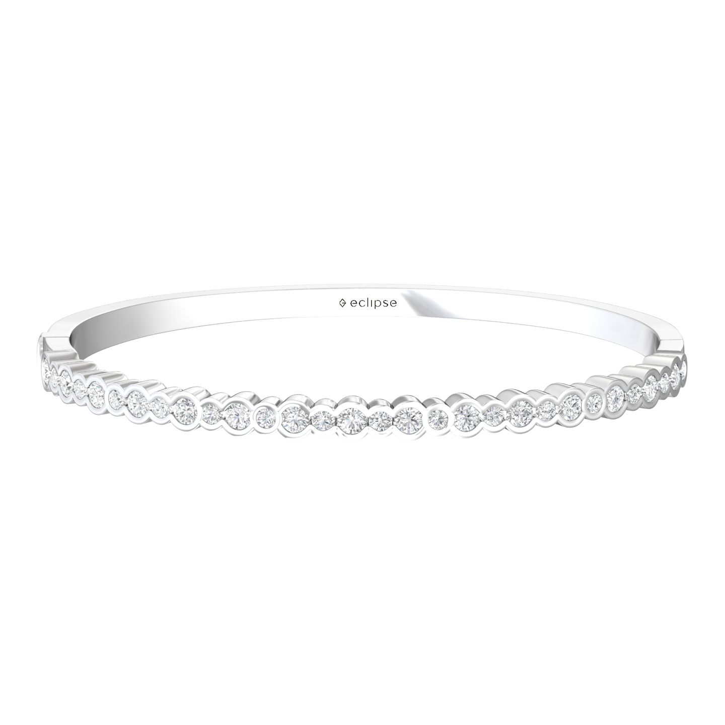 Eclipse Collection All Diamond Bangle Gardiner Brothers