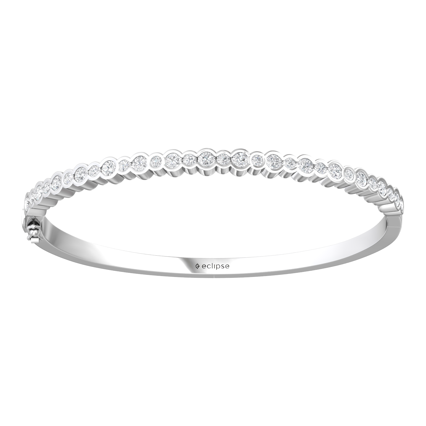 Eclipse Collection All Diamond Bangle Gardiner Brothers