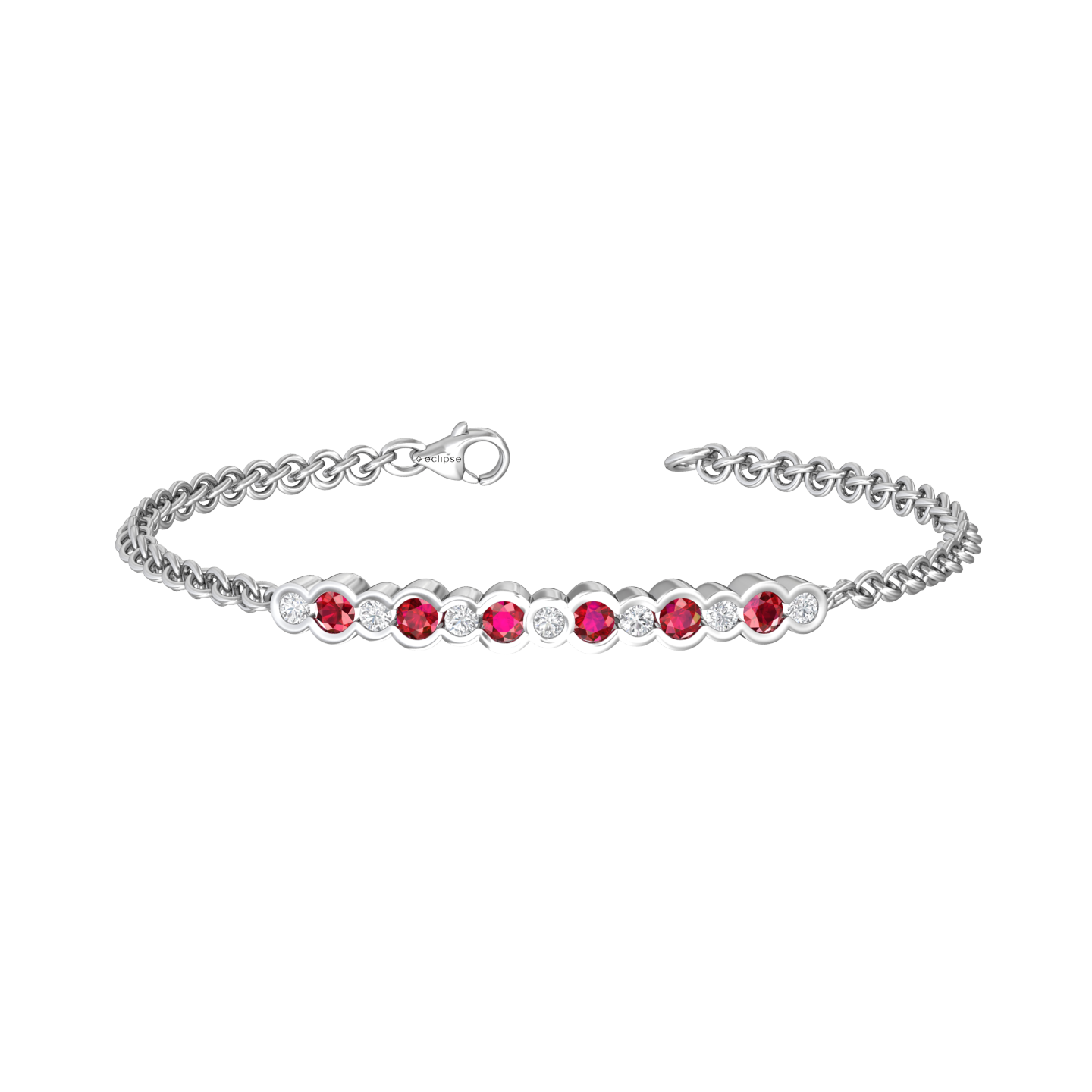 Eclipse Collection Ruby and Diamond Bracelet Gardiner Brothers