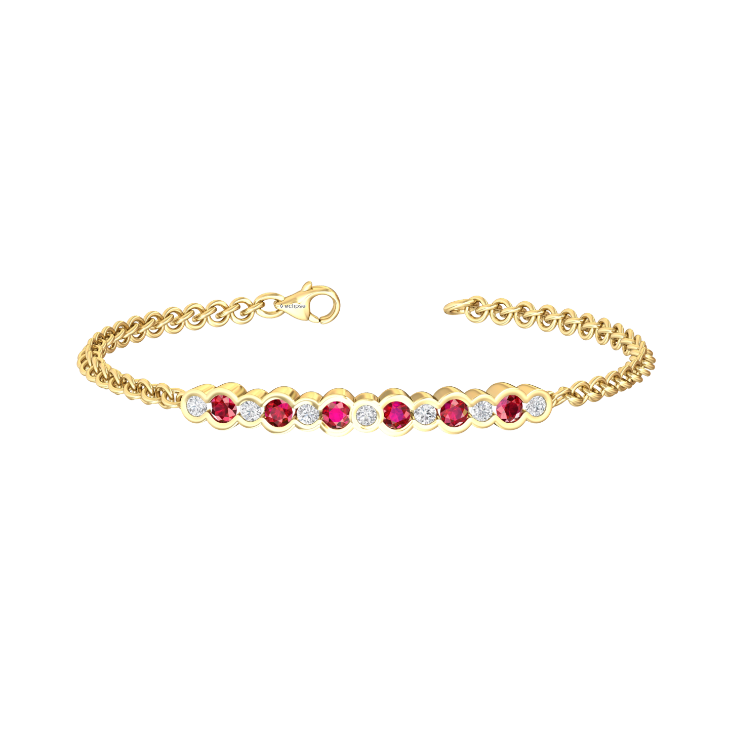Eclipse Collection Ruby and Diamond Bracelet Gardiner Brothers