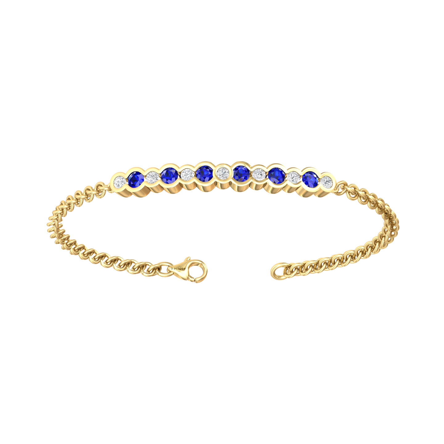 Eclipse Collection Sapphire and Diamond Bracelet  Gardiner Brothers