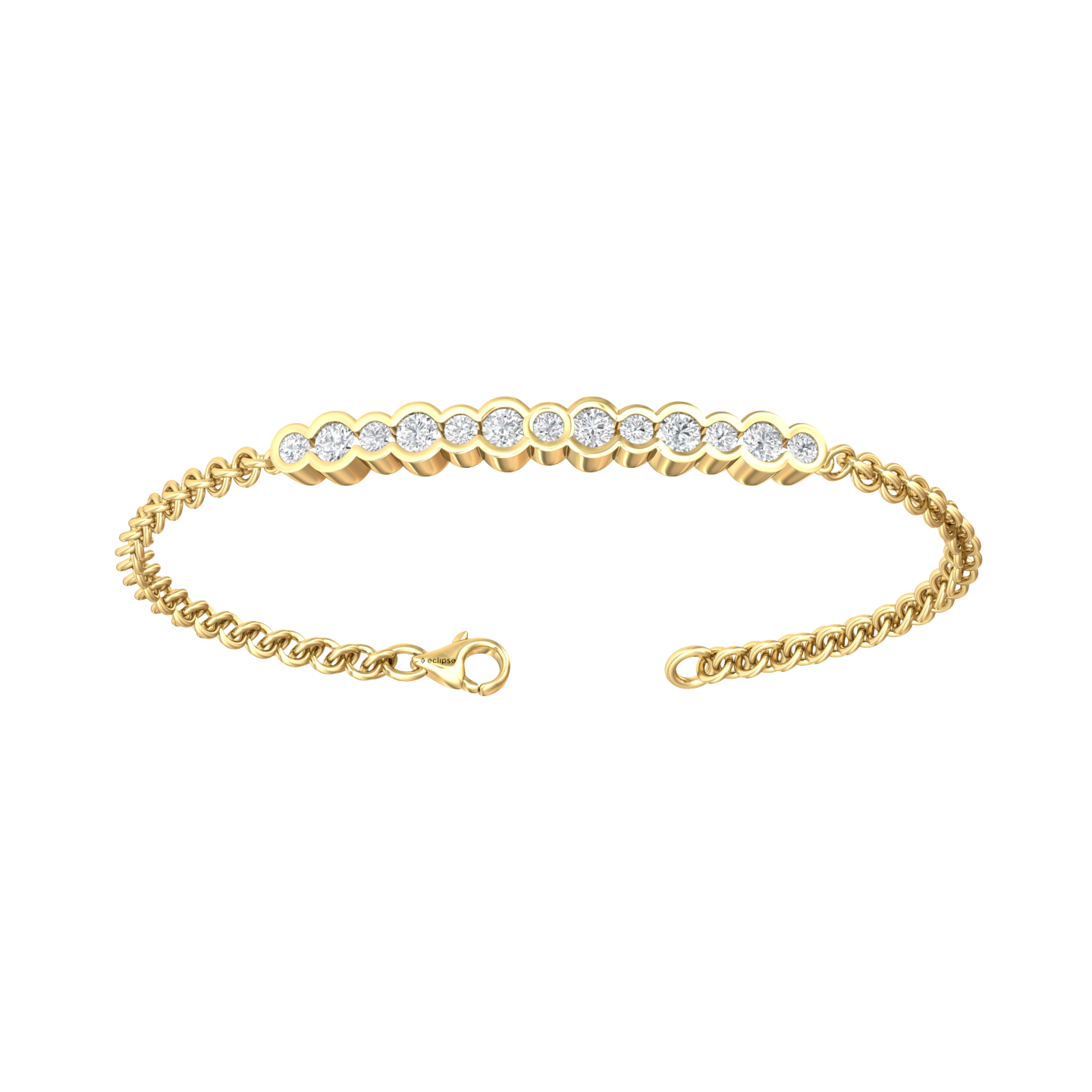 Eclipse Collection All Diamond Bracelet Gardiner Brothers