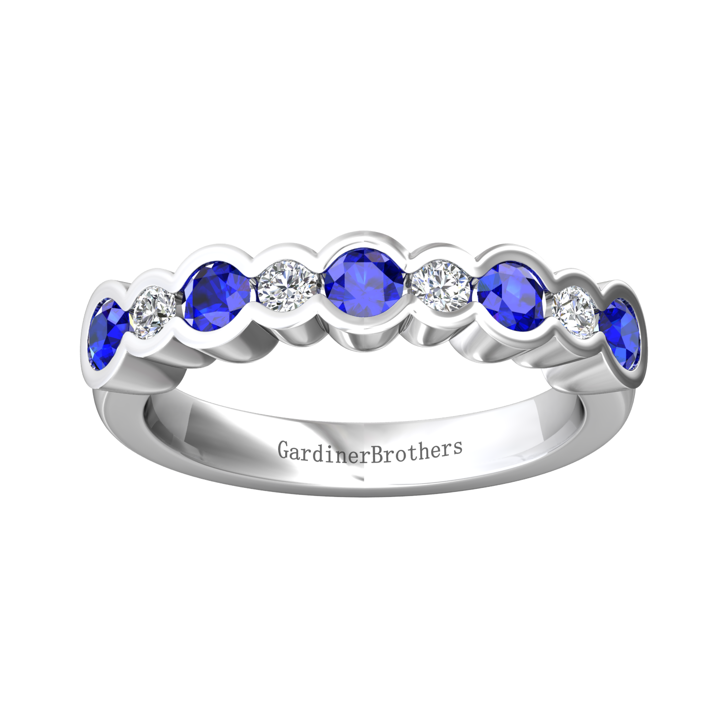 Eclipse Collection Sapphire and Diamond Ring Gardiner Brothers