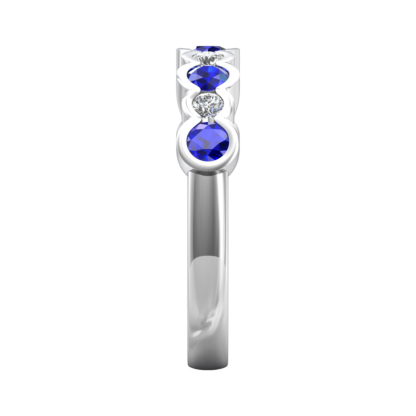 Eclipse Collection Sapphire and Diamond Ring Gardiner Brothers