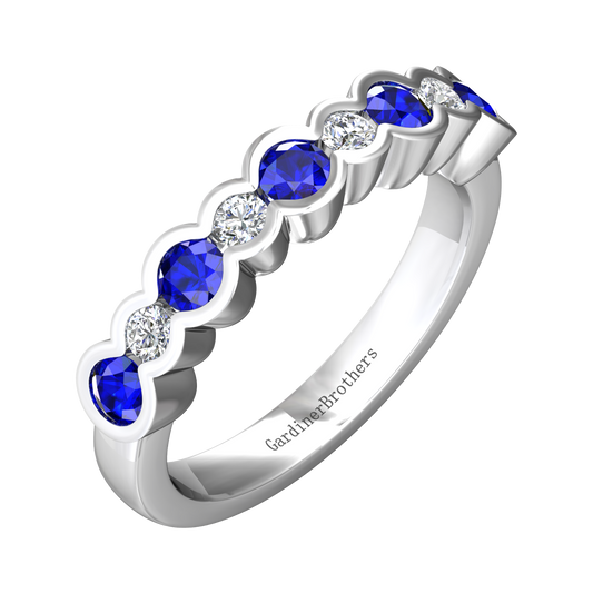 Eclipse Collection Sapphire and Diamond Ring  Gardiner Brothers